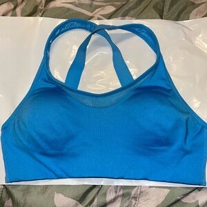 Pink sports bra